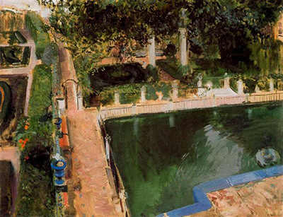 Garden of Carlos V in the Alcazar, Seville Joaquin Sorolla